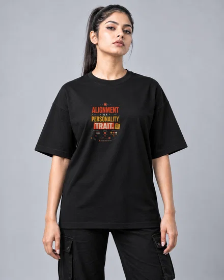Alignment is a personality trait printed T-shirt for men and women