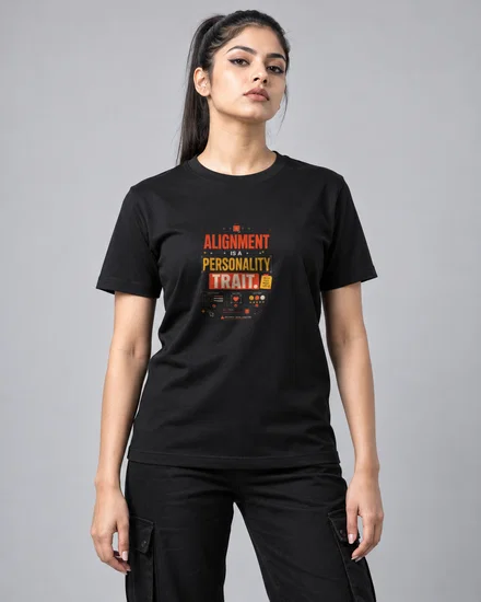 Alignment is a personality trait printed T-shirt for men and women