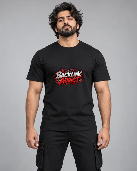 Backlink Addict printed T-shirt for men and women