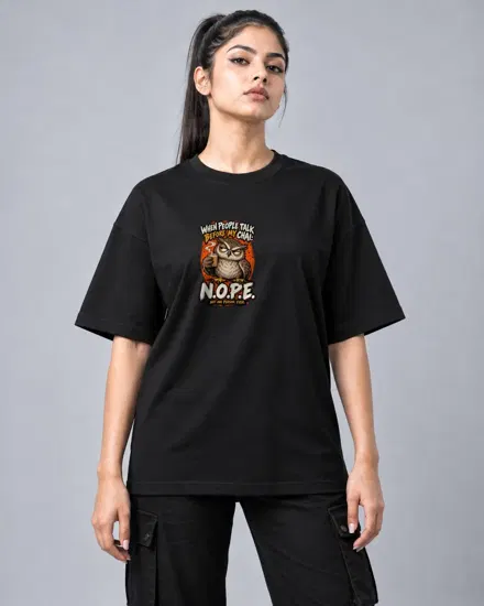 Before My Chai Owl printed T-shirt for men and women