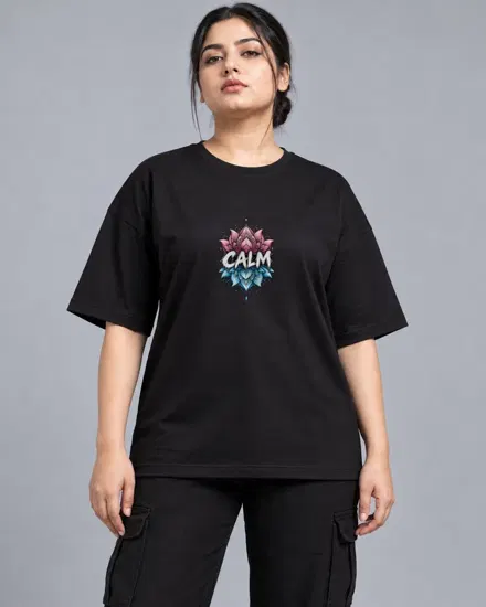 Calm Lotus Mandala printed T-shirt for men and women