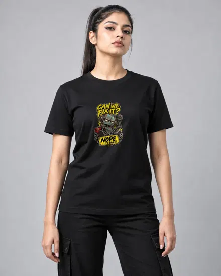 Can We Fix It Robot printed T-shirt for men and women