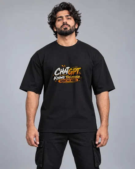 ChatGPT Knows Too Much About My Work printed T-shirt for men and women