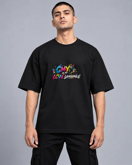 CMYK Is My Love Language printed T-shirt for men and women