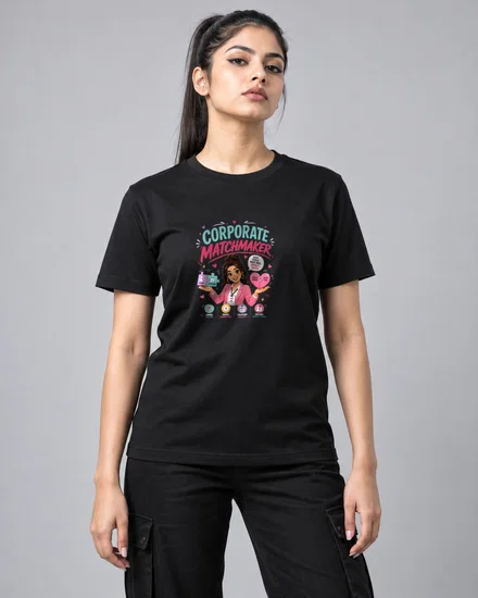 Corporate Matchmaker printed T-shirt for men and women