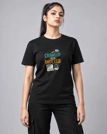 Crawled and Indexed printed T-shirt for men and women