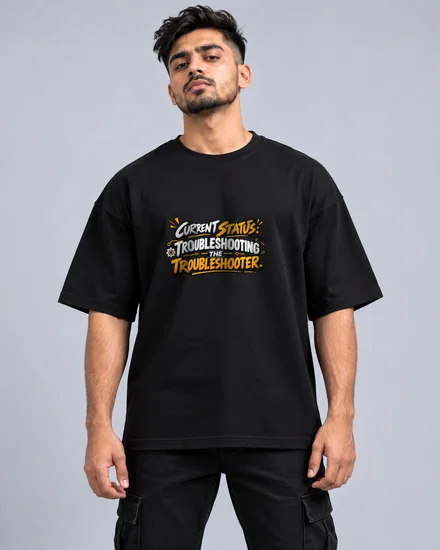 Current Status - Troubleshooting The Troubleshooter printed T-shirt for men and women