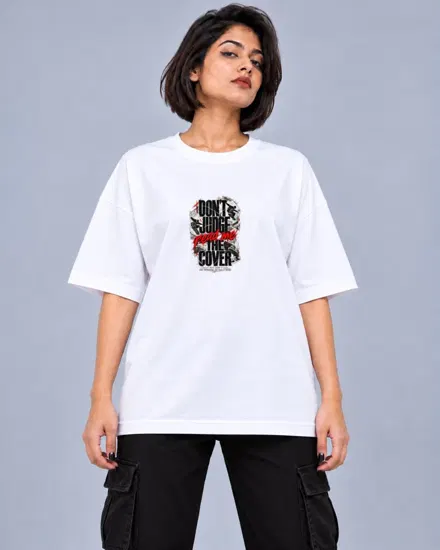 Dont Judge the Cover printed T-shirt for men and women