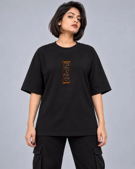 Dream Grind Repeat printed T-shirt for men and women