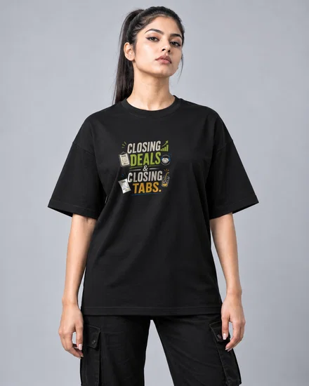 DTFClosing Deals & Closing Tabs printed T-shirt for men and women