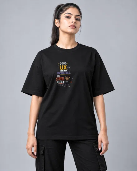 DTFGood UX is invisible. My stress isn't printed T-shirt for men and women