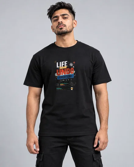DTFLife needs an undo shortcut printed T-shirt for men