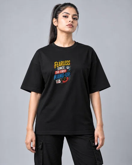 Fearless Since the First Hang-Up printed T-shirt for men and women