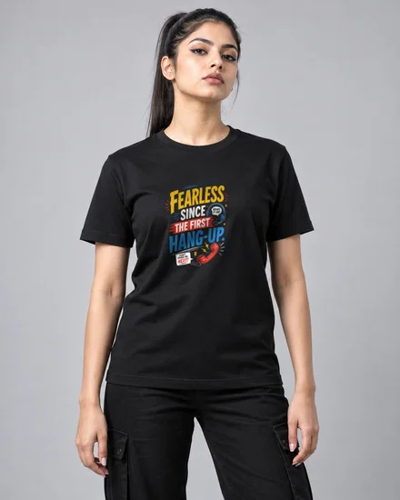 Fearless Since the First Hang-Up printed T-shirt for men and women