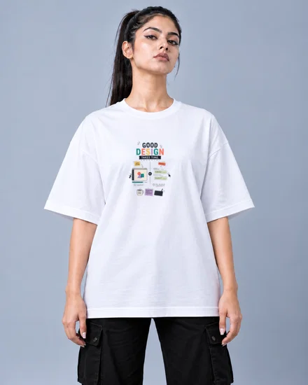 Good Design Takes Time. Clients Take Longer printed T-shirt for men and women