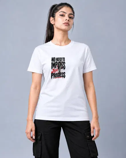 Just Progress Boxer printed T-shirt for men and women