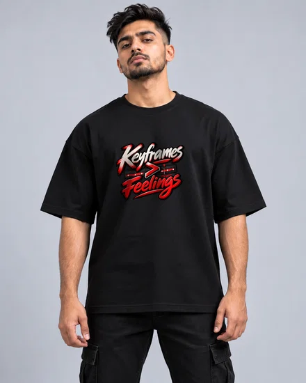 Keyframe Getter Then Feelings printed T-shirt for men and women