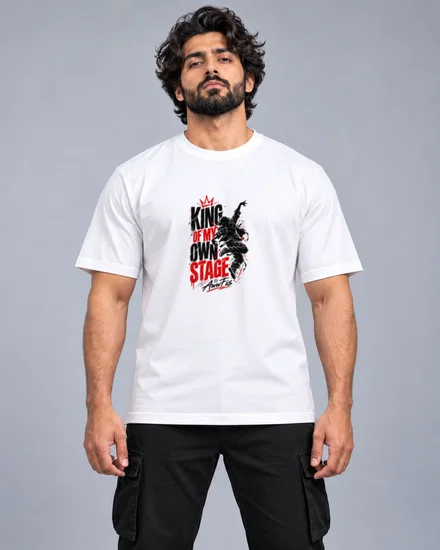 King Of My Own Stage printed T-shirt for men
