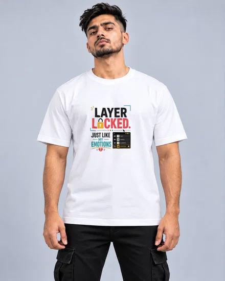 Layer Locked printed T-shirt for men