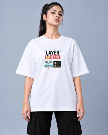 Layer Locked printed T-shirt for men and women