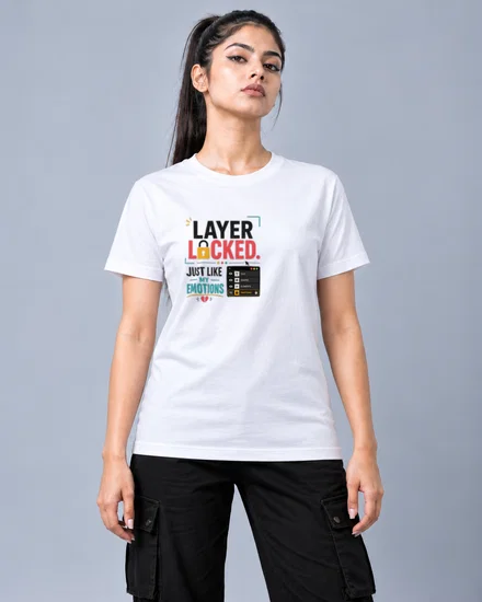 Layer Locked printed T-shirt for men and women