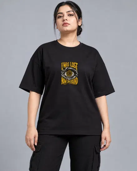 Lost and Found Compass Eye printed T-shirt for men and women