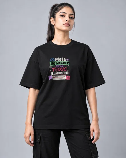 Meta Ads Manager is my toxic relationship printed T-shirt for men and women