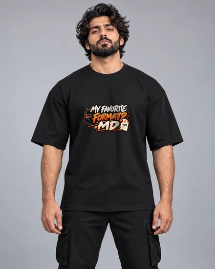 My Favorite Format - .MD printed T-shirt for men and women