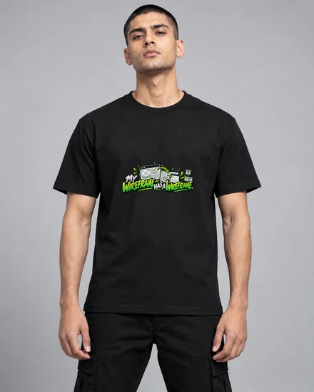 My Wireframe Has A Wireframe printed T-shirt for men