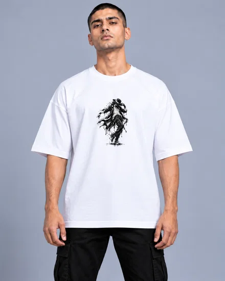 Mysterious Ink-Splashed Street Dancer printed T-shirt for men and women