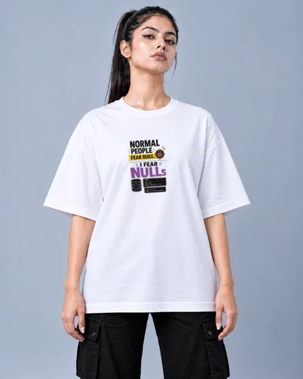 Normal people fear bugs printed T-shirt for men and women