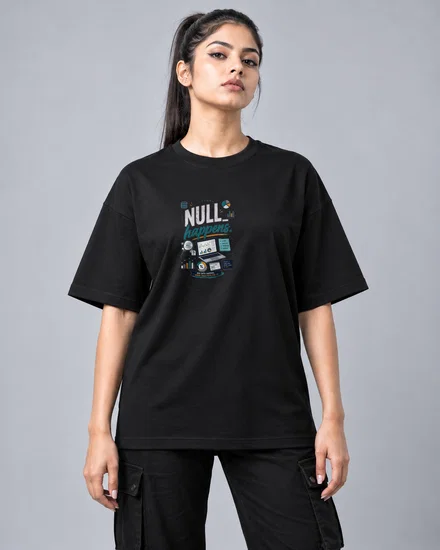 NULL happens printed T-shirt for men and women