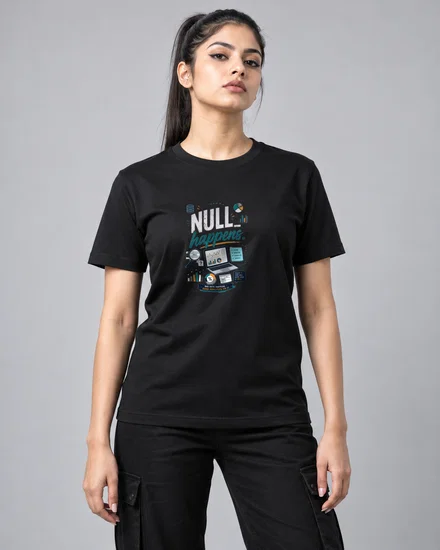 NULL happens printed T-shirt for men and women