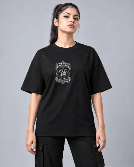 Old School Gentleman Skull printed T-shirt for men and women