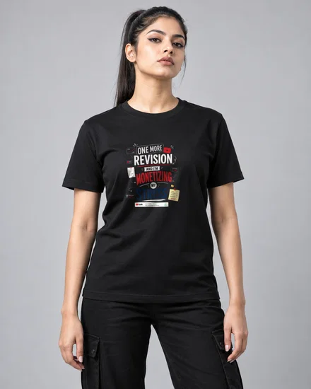 One more revision and I'm monetizing my stress printed T-shirt for men and women