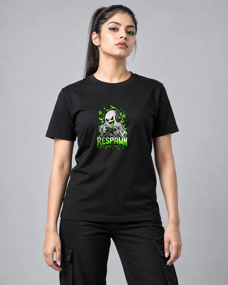 Respawn Gaming Ghost printed T-shirt, black