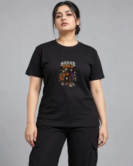 Squad Goals Monster Crew printed T-shirt for men and women