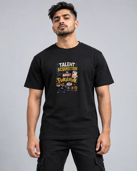 Talent Acquisition = Adult Pokémon printed T-shirt for men