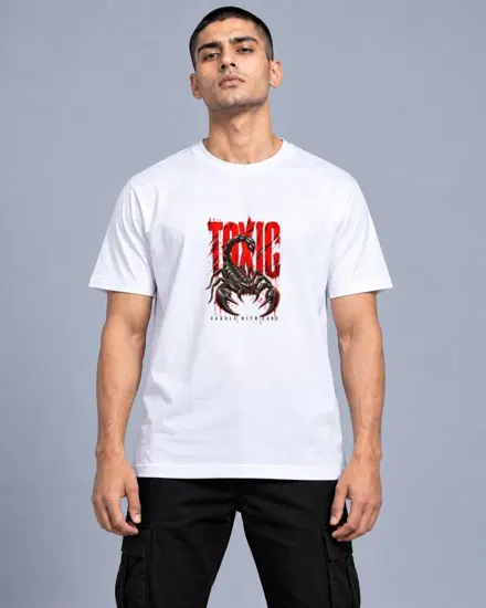 Toxic Scorpion printed T-shirt for men