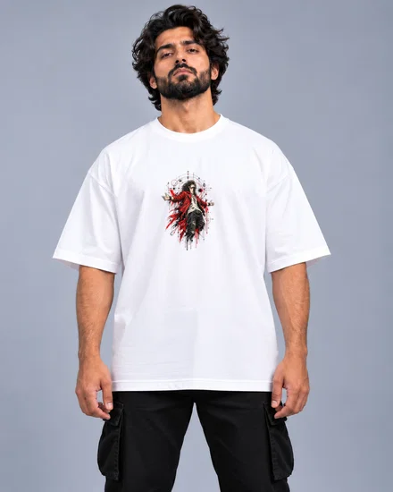 Triumphant Rockstar In Red And Ink printed T-shirt for men and women
