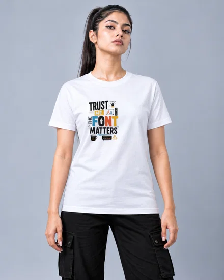 Trust me printed T-shirt for men and women