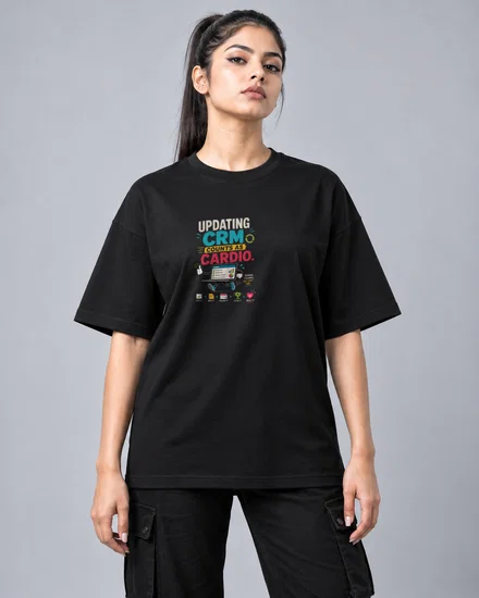 Updating CRM Counts as Cardio printed T-shirt for men and women